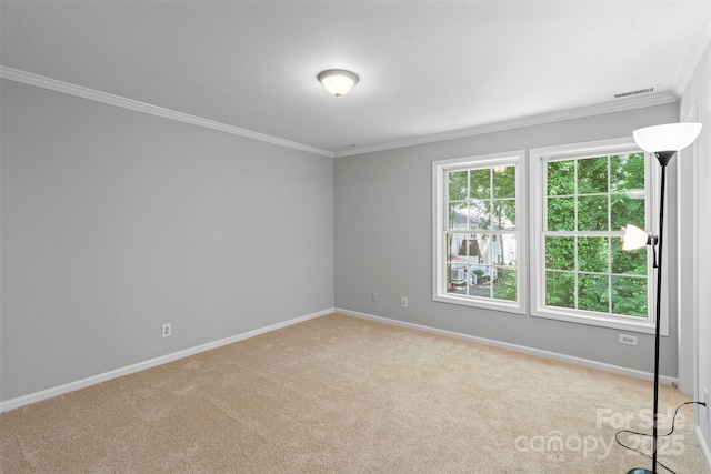 7019 Walnut Ridge Ct, Charlotte, NC 28217 - carpeted spare room featuring ornamental molding and baseboards