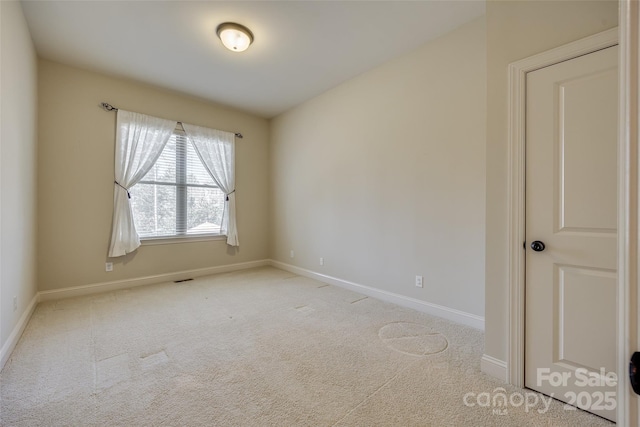 view of carpeted empty room