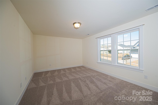 view of carpeted empty room