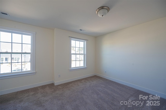 view of carpeted empty room