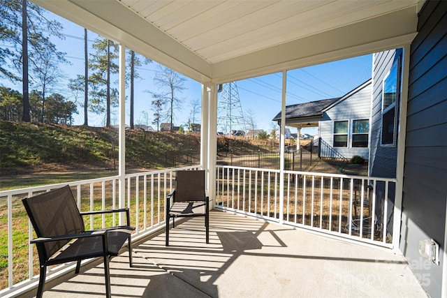 view of sunroom / solarium