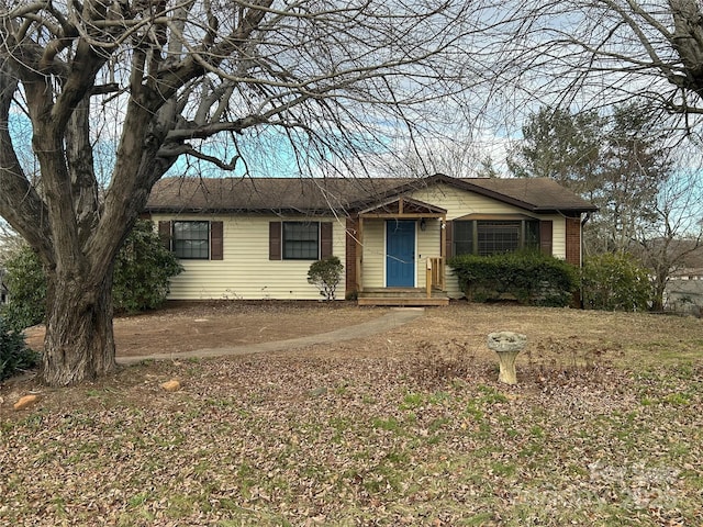 view of ranch-style home