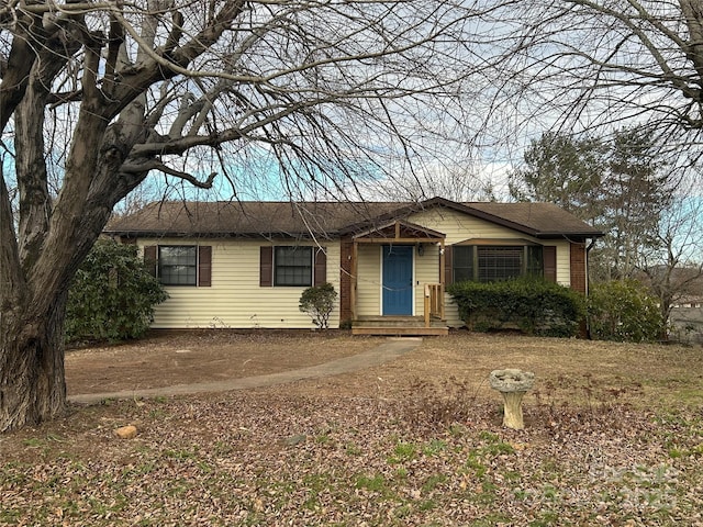 view of ranch-style house