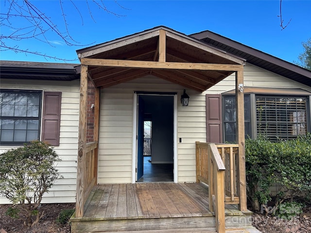 view of entrance to property