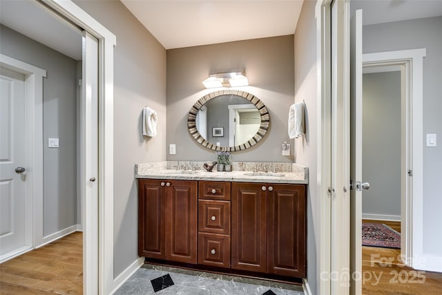 bathroom with vanity