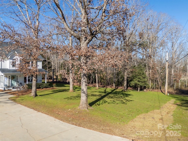 exterior space with a front yard