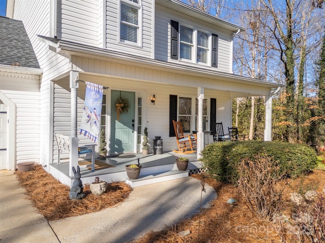 view of front facade with covered porch