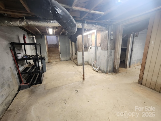 view of basement