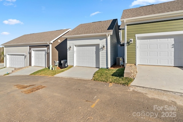 single story home featuring a garage