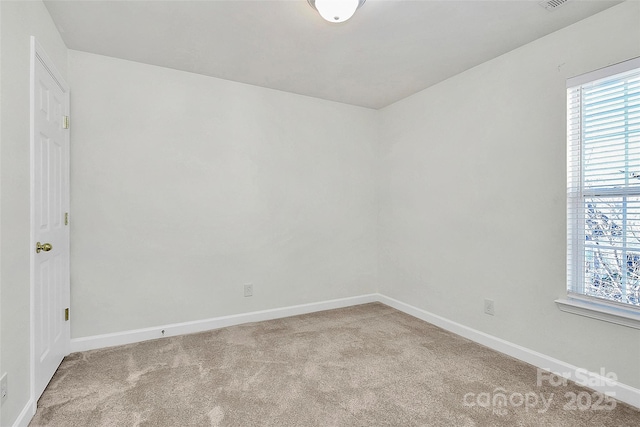 empty room with light carpet