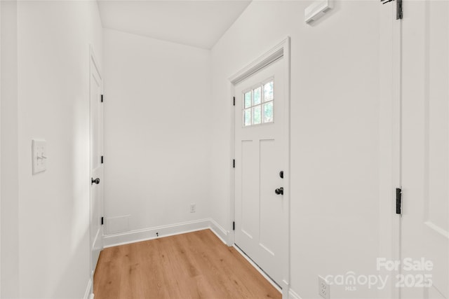 interior space with light wood-type flooring