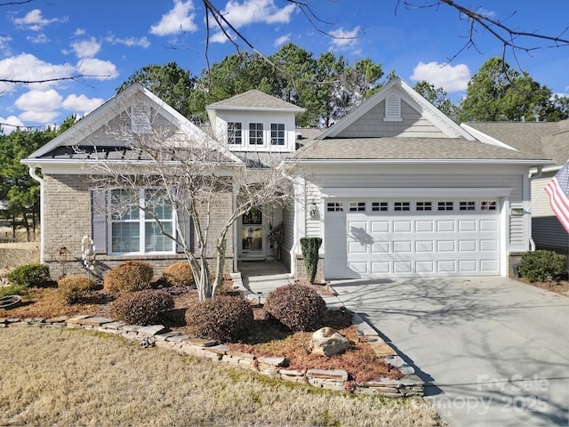 view of property featuring a garage