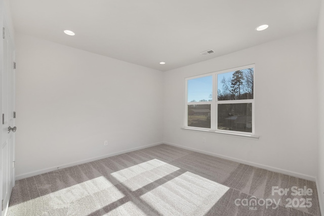 view of carpeted empty room