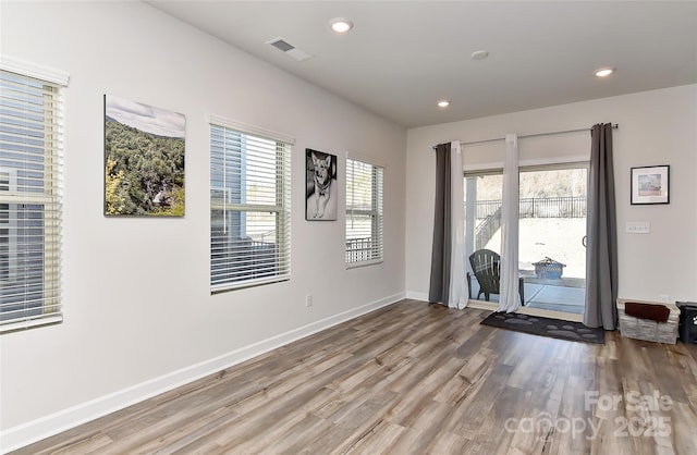 interior space featuring hardwood / wood-style flooring