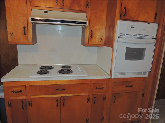 kitchen with white appliances