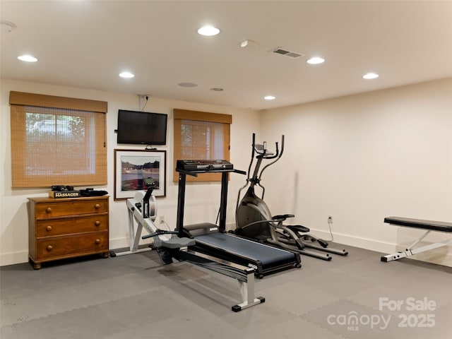 view of workout room