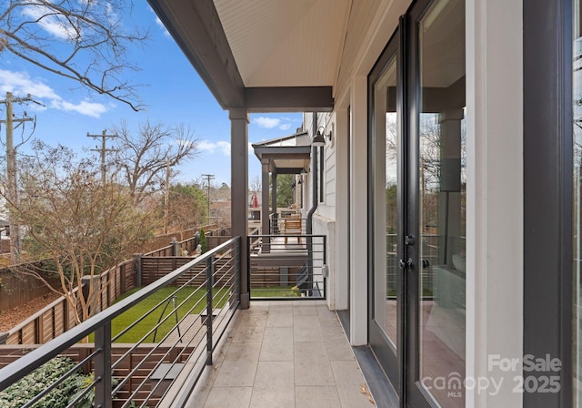 view of balcony