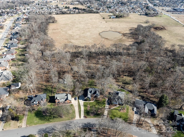 birds eye view of property featuring a residential view