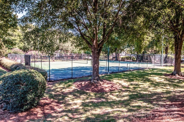 view of tennis court