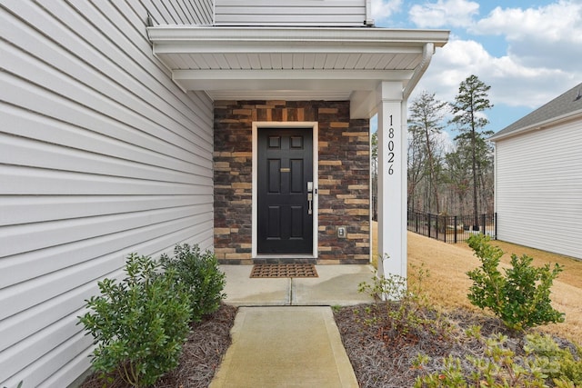 view of property entrance