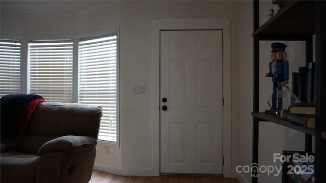 entryway featuring light hardwood / wood-style floors