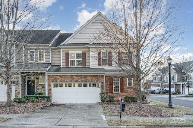 view of front of house featuring a garage