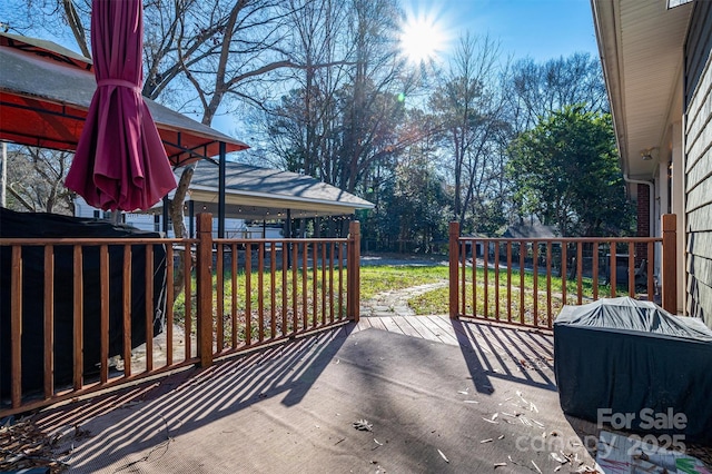 view of patio / terrace featuring a deck