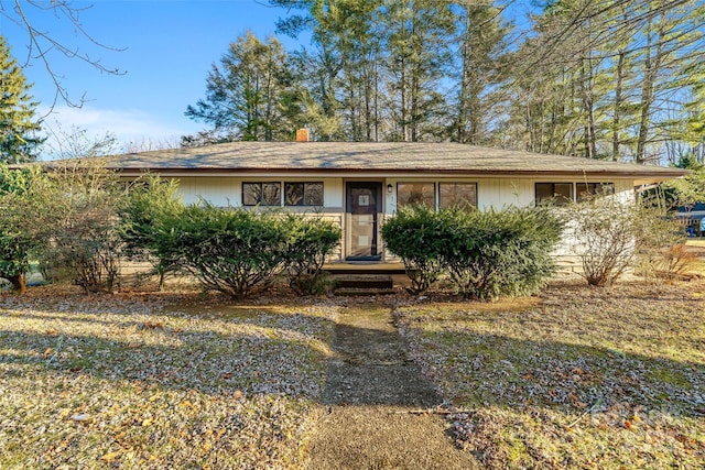 view of ranch-style home