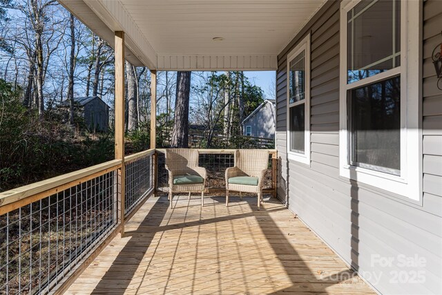 7 Pineview Rd, Fairview, NC 28730 - view of wooden porch