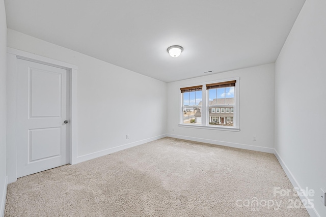 view of carpeted empty room