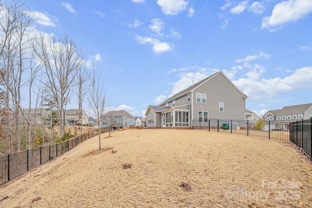 view of back of property