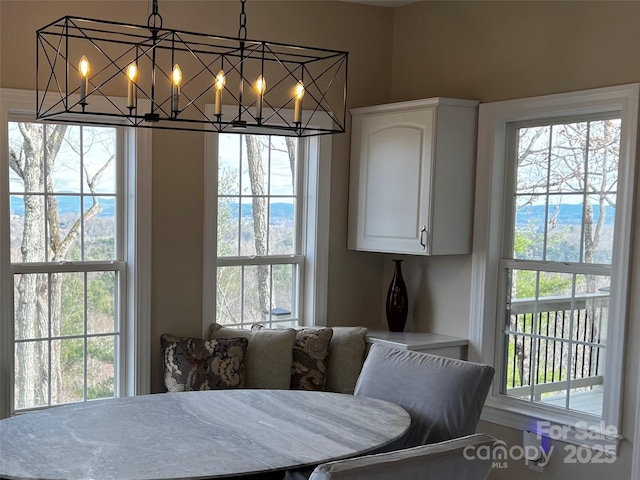 view of dining room