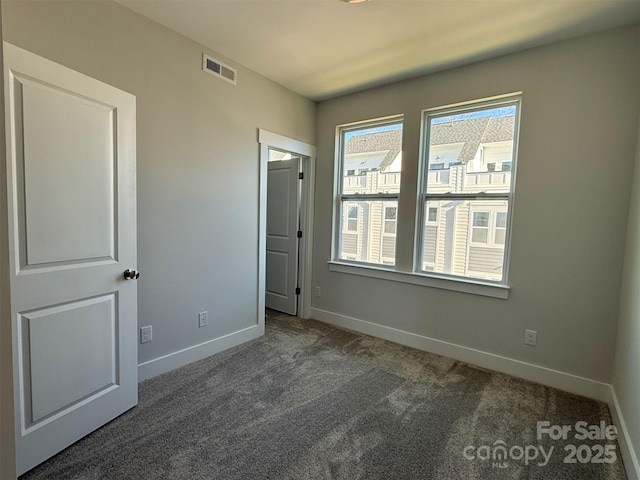 view of carpeted empty room