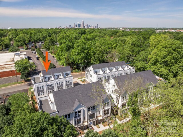 1227 E 34th St Unit Csw0420, Charlotte, NC 28205 - drone / aerial view of a heavily wooded area