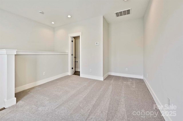 1227 E 34th St Unit Csw0420, Charlotte, NC 28205 - spare room featuring carpet flooring, recessed lighting, baseboards, and a smoke detector