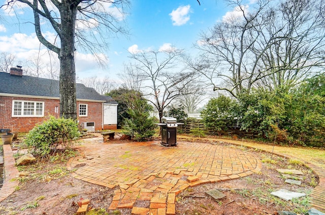 view of patio / terrace with grilling area