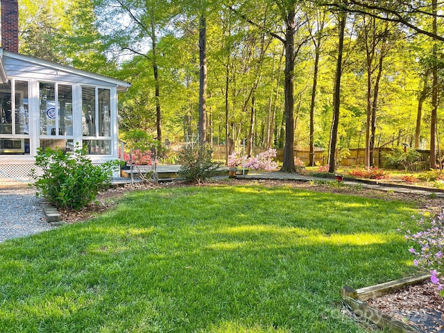 161 Picwyck Dr, Mooresville, NC 28115 - view of yard featuring a sunroom