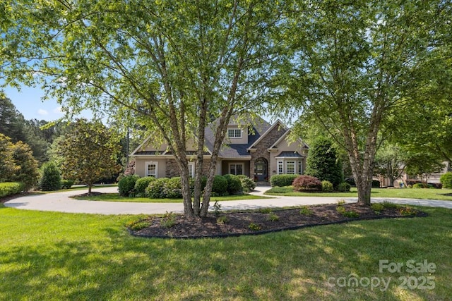 4150 Summit Ridge Ln, Denver, NC 28037 - view of front facade with curved driveway and a front yard