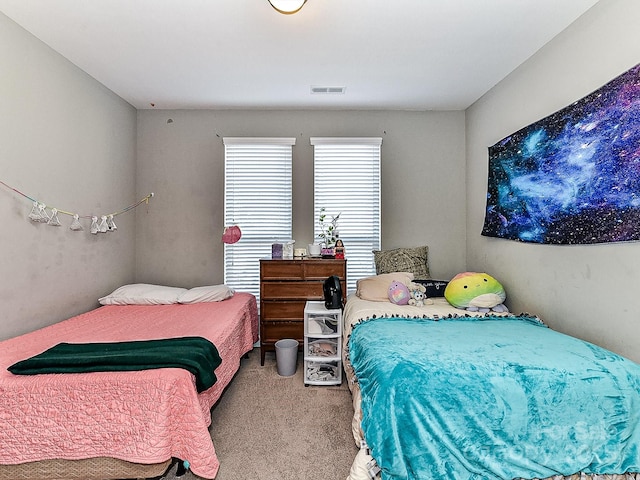 bedroom with carpet