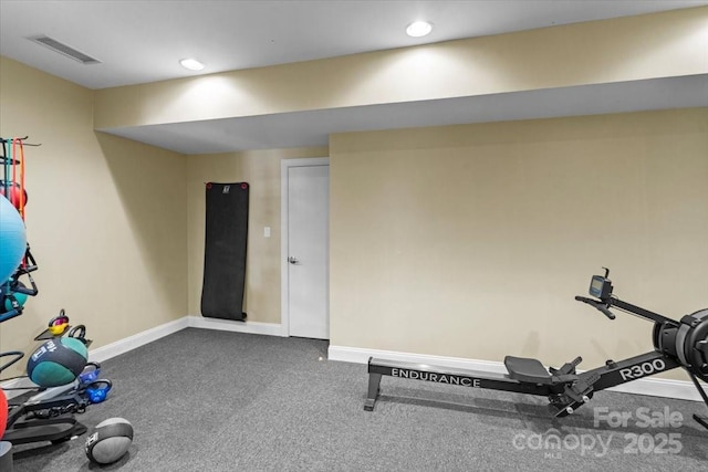 view of workout room