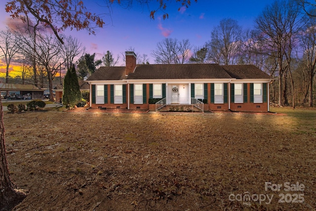 view of ranch-style house