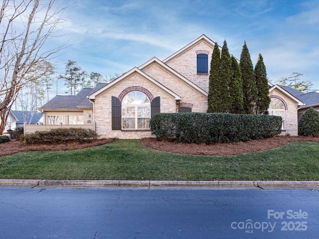 view of front property with a front yard