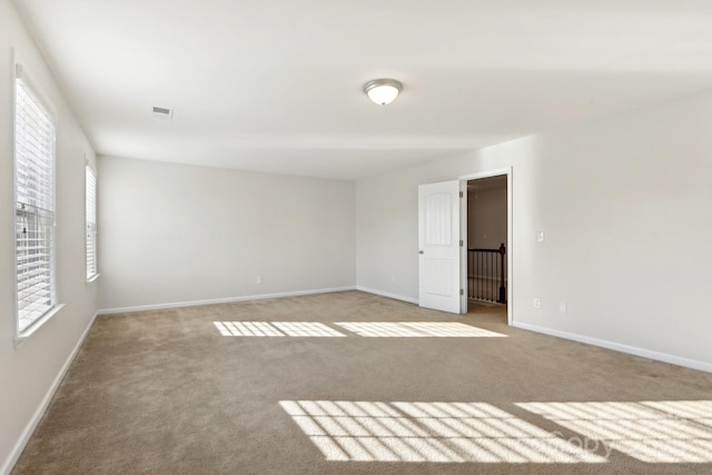 view of carpeted empty room