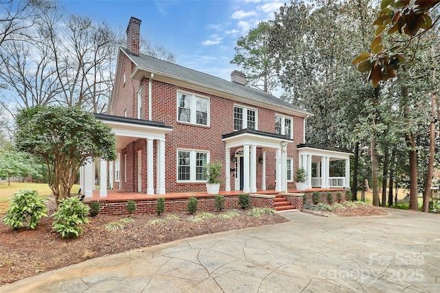 view of colonial-style house