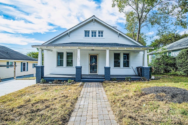 bungalow-style house featuring a porch