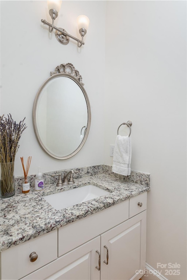 bathroom featuring vanity