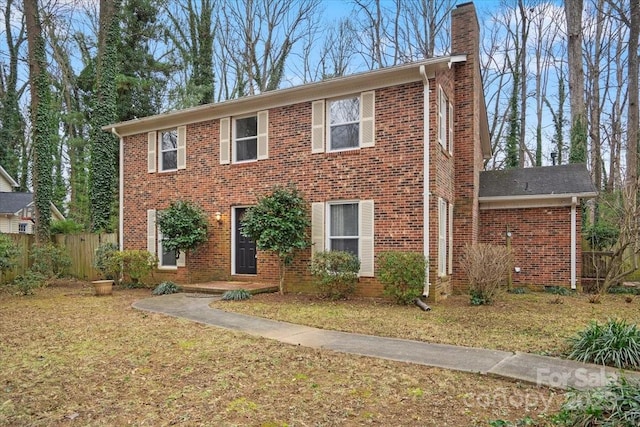 view of front of house with a front yard