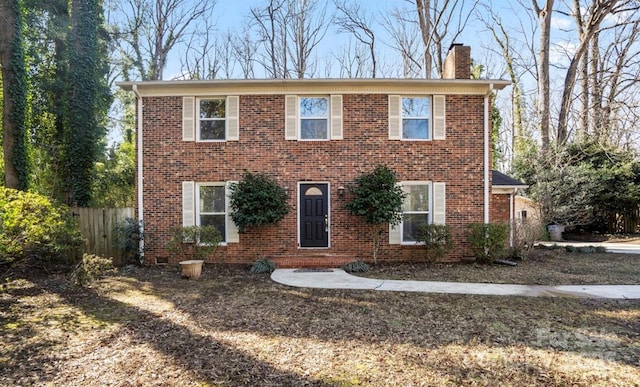 view of colonial inspired home