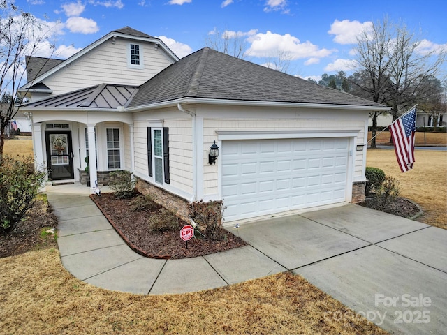 ranch-style house with a garage