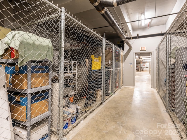 view of storage room